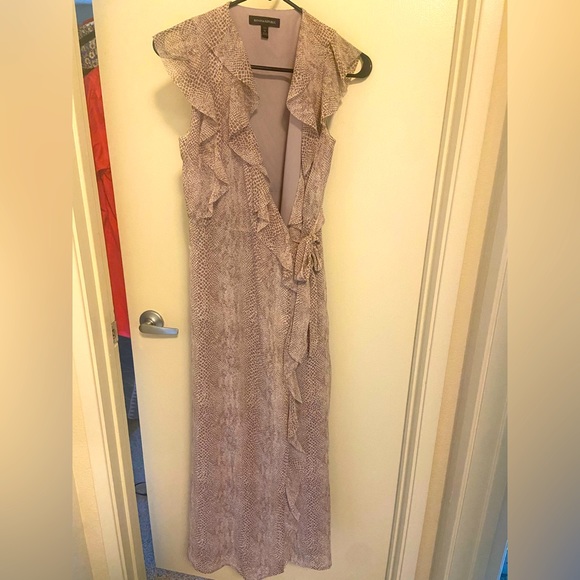 Beautiful lavender snake skin wrap dress from Banana Republic - Picture 1 of 3